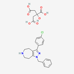 Структурная формула JNJ18038683, CAS 851376-05-1, формула C26H28ClN3O7