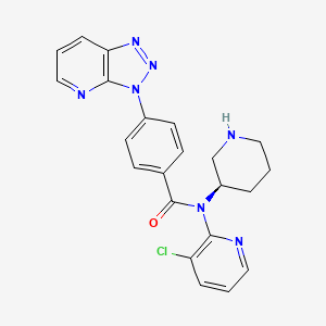 Структурная формула PF-06446846 hydrochloride, CAS 1632250-50-0, формула C22H20ClN7O