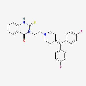 Структурная формула R-59949(R-59-949), CAS 120166-69-0, формула C28H25F2N3Os