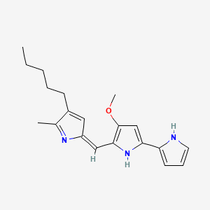 Структурная формула Prodigiosin, CAS 82-89-3, формула C20H25N3O