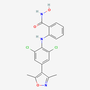 Структурная формула FB23-2(FTO Demethylase inhibitor FB23-2), CAS 2243736-45-8, формула C18H15Cl2N3O3