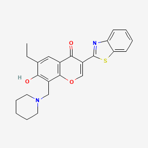 Структурная формула SZL P1-41, CAS 222716-34-9, формула C24H24N2O3S