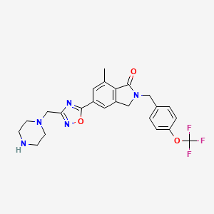 Структурная формула AZD-8529, CAS 1092453-15-0, формула C24H24F3N5O3