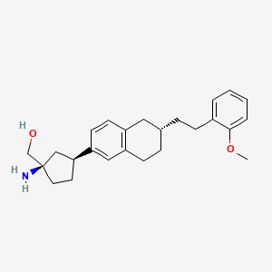 Структурная формула BMS-986166, CAS 1883345-06-9, формула C25H33NO2