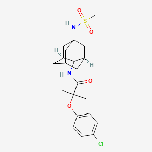 Структурная формула JNJ303, CAS 878489-28-2, формула C21H29ClN2O4S