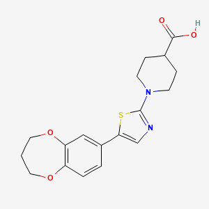Структурная формула ML372, CAS 1331745-61-9, формула C18H20N2O4S