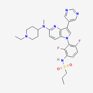Структурная формула BI 882370, CAS 1392429-79-6, формула C28H33F2N7O2S