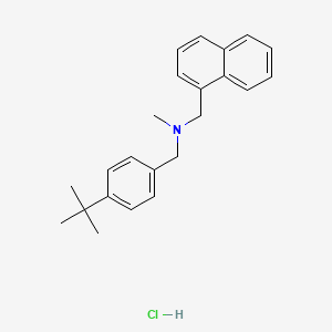 Структурная формула Butenafine hydrochloride, CAS 101827-46-7, формула C23H28ClN