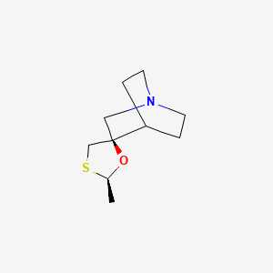 Структурная формула Cevimeline, CAS 107233-08-9, формула C10H17NOs