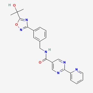 Структурная формула hPGDS-IN-1, CAS 1234708-04-3, формула C22H20N6O3