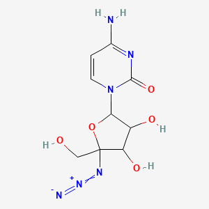 Структурная формула R-1479, CAS 478182-28-4, формула C9H12N6O5