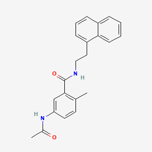 Структурная формула Plpro-IN-6(PLpro inhibitor), CAS 1093070-14-4, формула C22H22N2O2