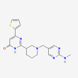Структурная формула Ribocil, CAS 1381289-58-2, формула C19H22N6Os