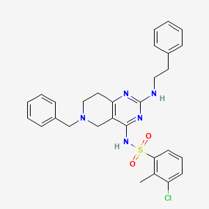 Структурная формула CaMKII-IN-1, CAS 1208123-85-6, формула C29H30ClN5O2S