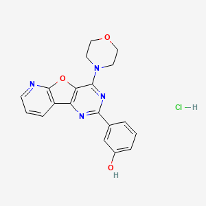 Структурная формула PI-103 hydrochloride, CAS 371935-79-4, формула C19H17ClN4O3