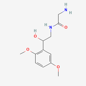 Структурная формула Midodrine, CAS 42794-76-3, формула C12H18N2O4