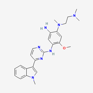 Структурная формула Mutated EGFR-IN-1(Osimertinib analog), CAS 1421372-66-8, формула C25H31N7O