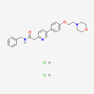 Структурная формула KX2-391 dihydrochloride, CAS 1038395-65-1, формула C26H29N3O3.2[HCl]
