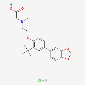 Структурная формула LY2365109 hydrochloride, CAS 1779796-27-8, формула C22H28ClNO5