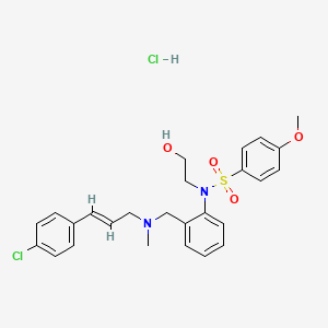 Структурная формула KN-93 HCl, CAS 1956426-56-4, формула C26H30Cl2N2O4S