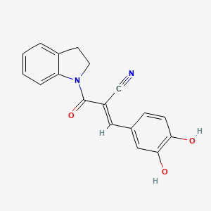 Структурная формула Tyrphostin AG 528, CAS 133550-49-9, формула C18H14N2O3