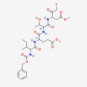 Структурная формула Z-IETD-FMK, CAS 210344-98-2, формула C30H43FN4O11