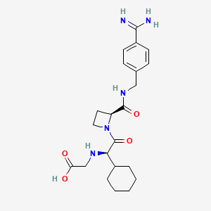 Структурная формула Melagatran, CAS 159776-70-2, формула C22H31N5O4