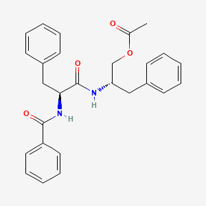 Структурная формула Aurantiamide acetate, CAS 56121-42-7, формула C27H28N2O4