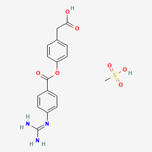 Структурная формула FOY-251 mesylate, CAS 71079-09-9, формула C17H19N3O7S