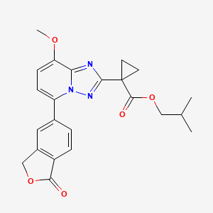 Структурная формула LEO 39652, CAS 1445656-91-6, формула C23H23N3O5