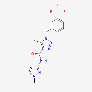 Структурная формула DUN41875, CAS 1295541-87-5, формула C17H16F3N5O