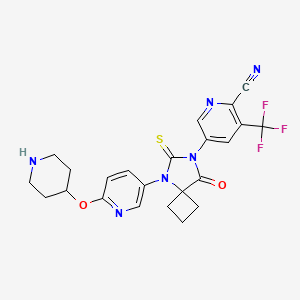 Структурная формула JNJ-63576253 (TRC-253), CAS 2110426-27-0, формула C23H21F3N6O2S