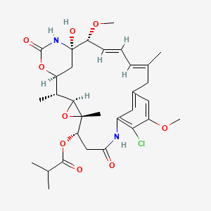 Структурная формула N-Demethylansamitocin P-3, CAS 77353-69-6, формула C31H41ClN2O9