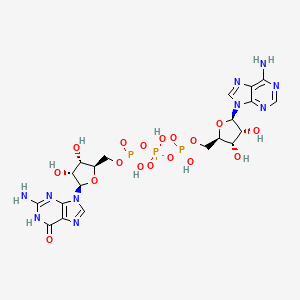 Структурная формула Guanosine 5'-triphosphate-5'-adenosine, CAS 10527-47-6, формула C20H27N10O17P3