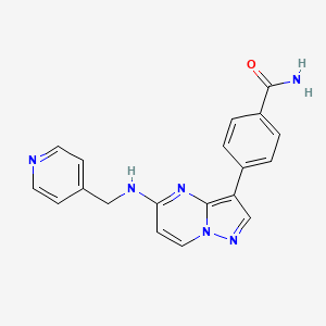 Структурная формула DUN73423, CAS 2414373-42-3, формула C19H16N6O