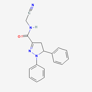 Структурная формула YUM08164, CAS 1333608-16-4, формула C18H16N4O