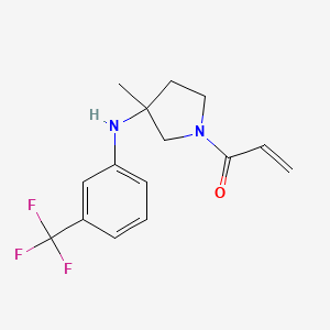 Структурная формула MYF-01-37, CAS 2416417-65-5, формула C15H17F3N2O