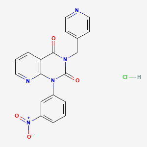 Структурная формула RS-25344 hydrochloride, CAS 152815-28-6, формула C19H14ClN5O4