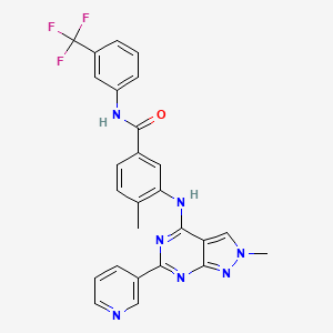 Структурная формула NVP-BHG712 isomer, CAS 2245892-85-5, формула C26H20F3N7O