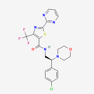 Структурная формула Lu AF27139, CAS 2097117-06-9, формула C21H19ClF3N5O2S