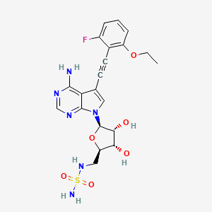 Структурная формула TAS4464, CAS 1848959-10-3, формула C21H23FN6O6S