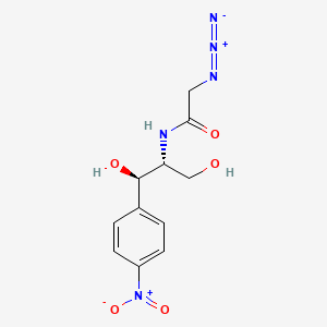 Структурная формула Azidamfenicol, CAS 13838-08-9, формула C11H13N5O5