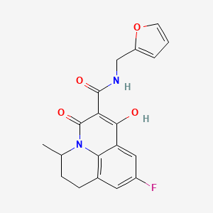 Структурная формула CID661578, CAS 799796-04-6, формула C19H17FN2O4