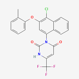 Структурная формула BAY-069, CAS 2639638-66-5, формула C22H14ClF3N2O3