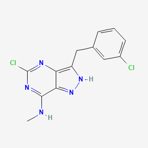 Структурная формула YTHDC1 inhibitor 40 (compound 40), CAS 2995344-53-9, формула C13H11Cl2N5