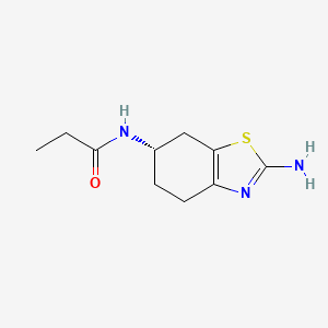Структурная формула Pramipexole Impurity E, CAS 106006-84-2, формула C10H15N3Os