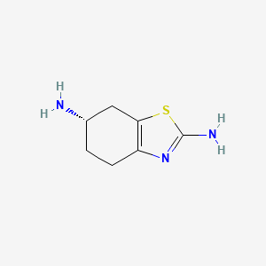 Структурная формула Pramipexole Impurity A, CAS 106092-09-5, формула C7H11N3S