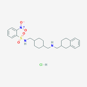 Структурная формула NTNCB hydrochloride, CAS 191931-56-3, формула C25H34ClN3O4S