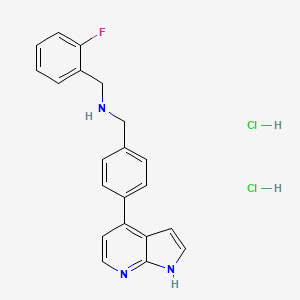 Структурная формула OXA 06 dihydrochloride, CAS 1825455-91-1, формула C21H20Cl2FN3