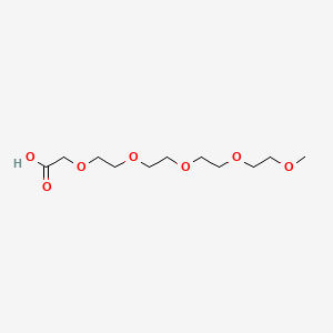 Структурная формула m-PEG4-CH2COOH, CAS 16024-66-1, формула C11H22O7